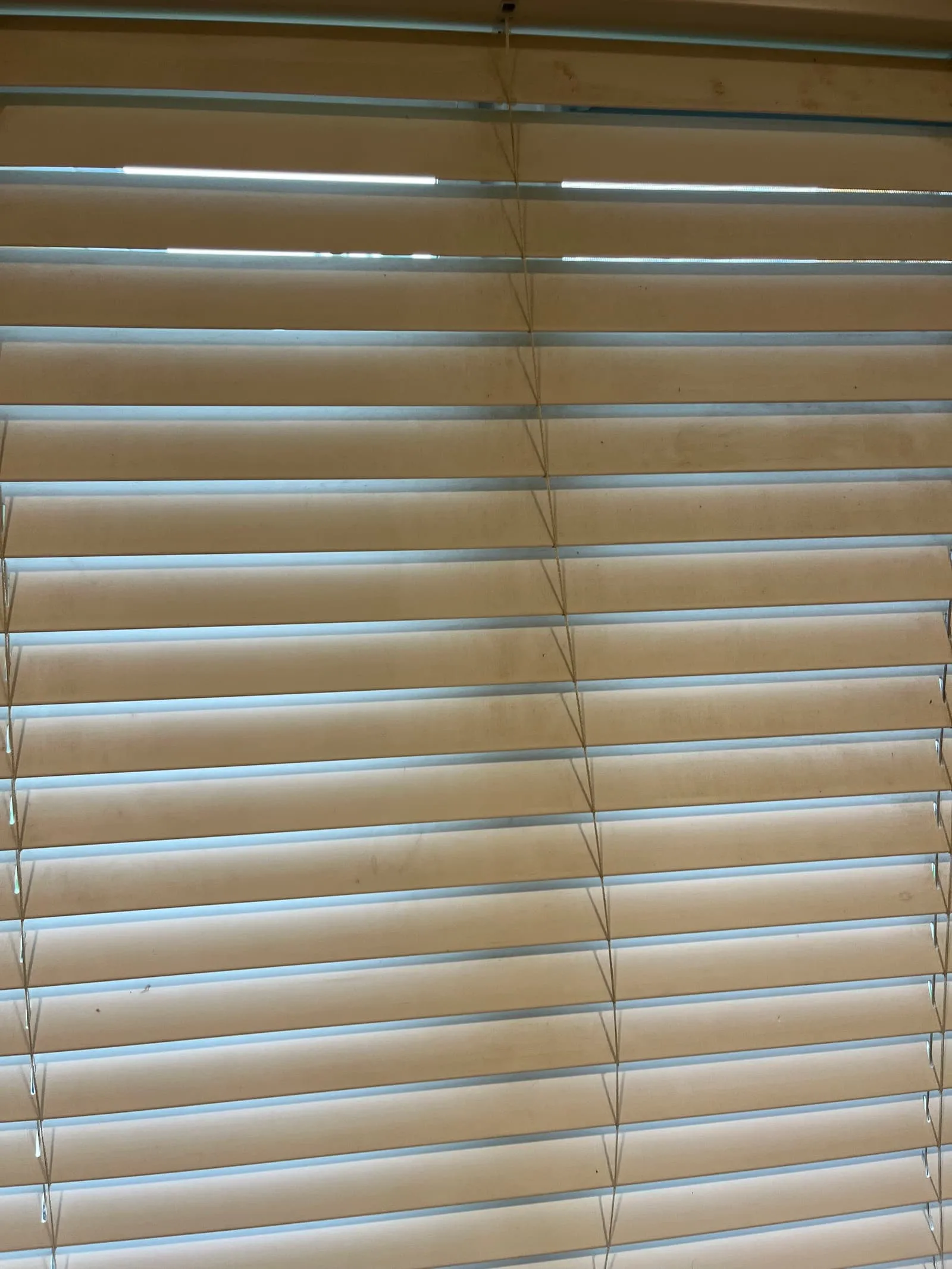 Blinds before cleaning